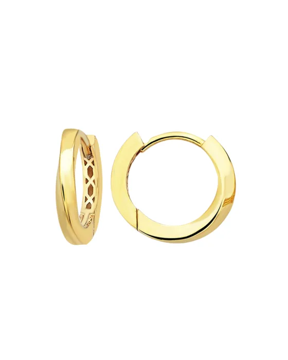 9CT Y/G HUGGIES SWIRL 2mm/10mm